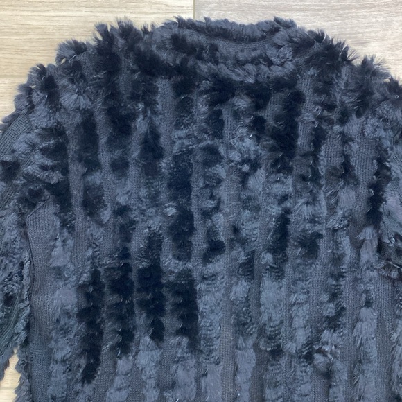 Heartloom Black Faux Fur Cardigan - Picture 7 of 13